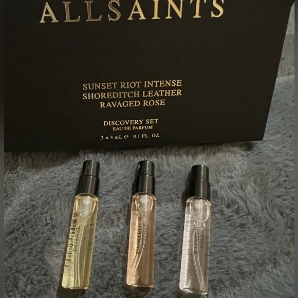 AllSaints make-up bag/pouch and Discovery Set 3 x 3 ml EDP - Picture 5 of 5